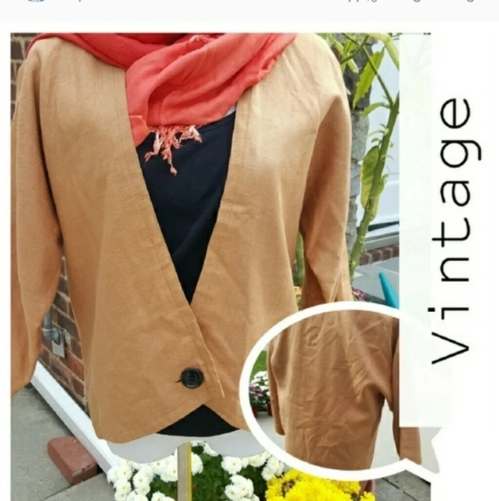 VTG Adele‎ Simpson dolman sleeve linen  jacket…